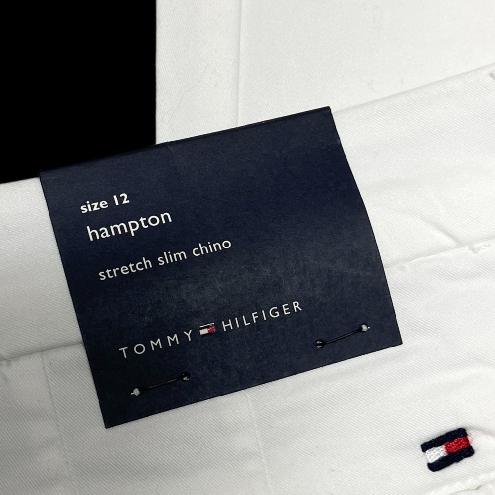 Tommy Hilfiger Women’s White 12 Hampton Heritage Stretch Slim Cuffed Crop NWT*** - Picture 9 of 16